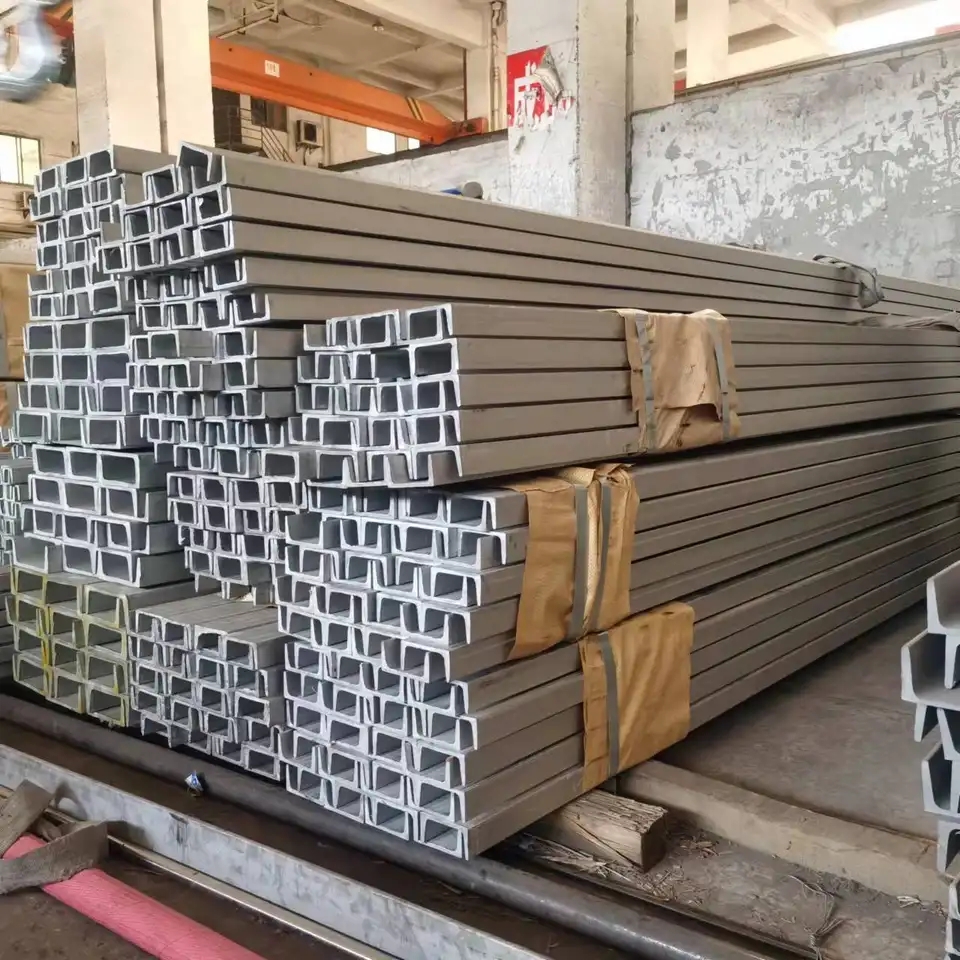 201 304 316 hot rolled cold rolled Stainless Steel Channel